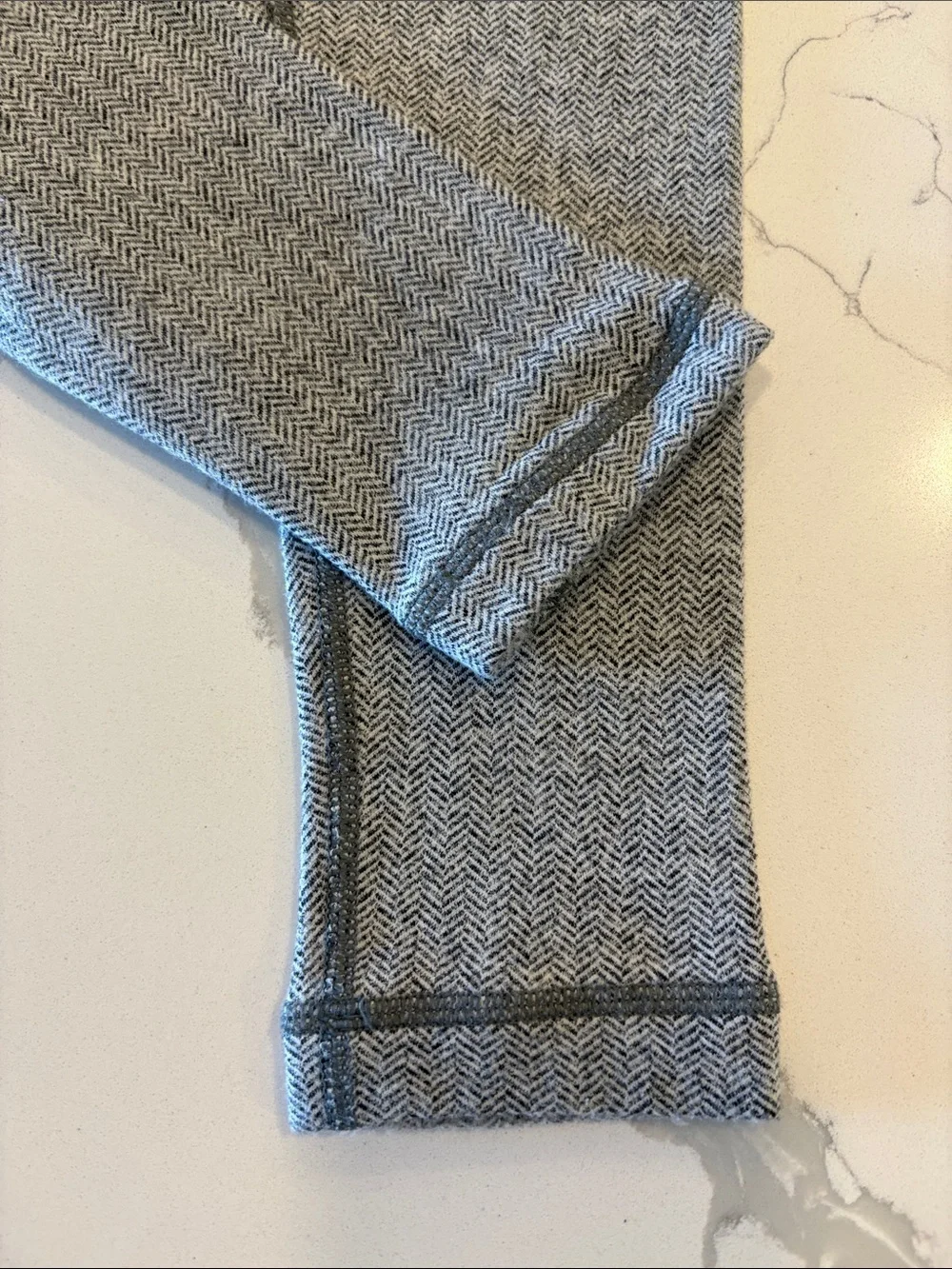 Lululemon Wunder Under Leggings ~ 4 ~ Herringbone White Black